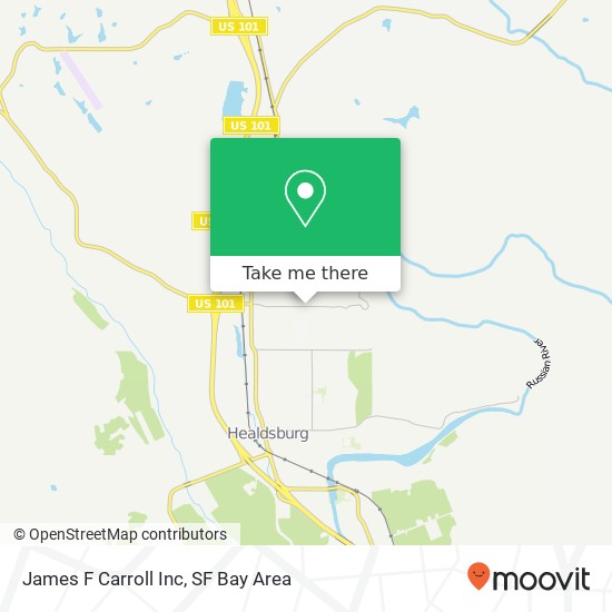 James F Carroll Inc map