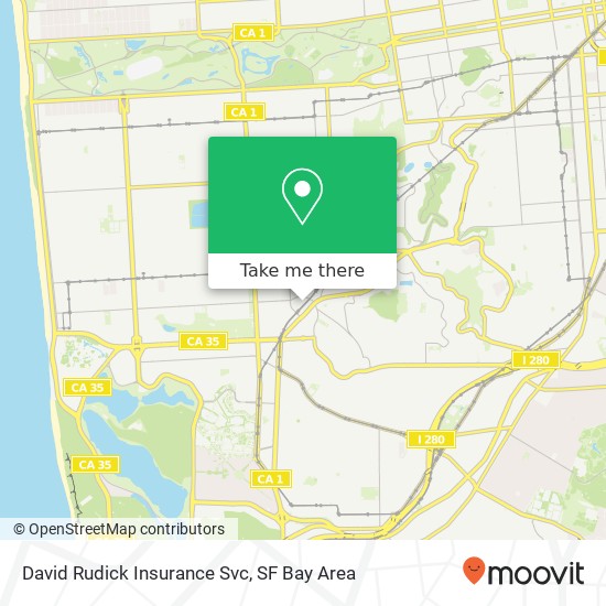 David Rudick Insurance Svc map