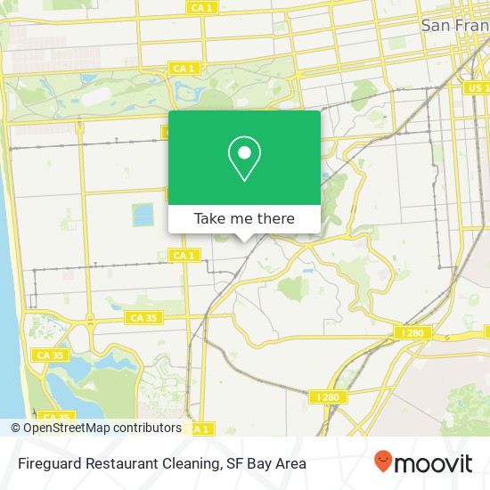 Fireguard Restaurant Cleaning map