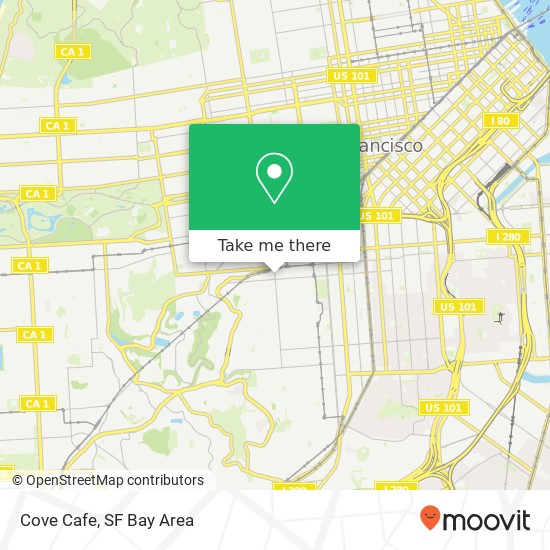 Mapa de Cove Cafe