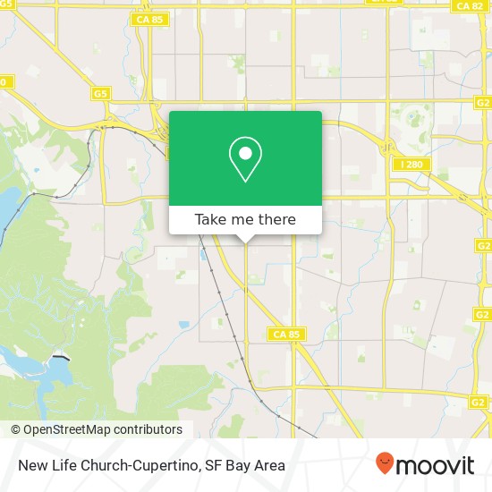 Mapa de New Life Church-Cupertino