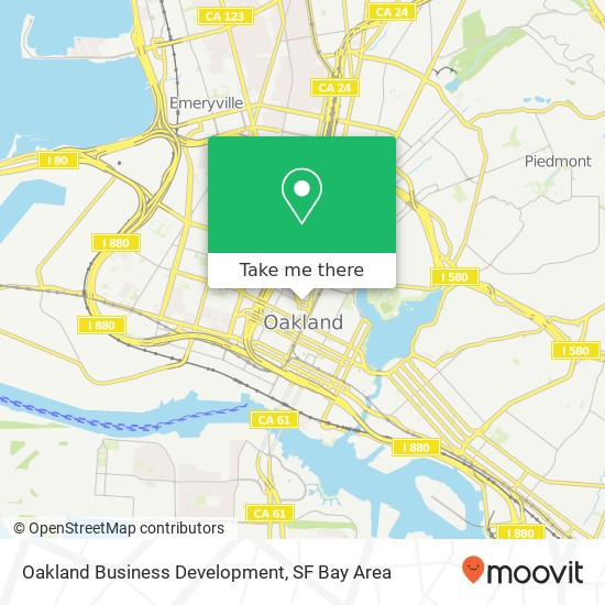 Mapa de Oakland Business Development