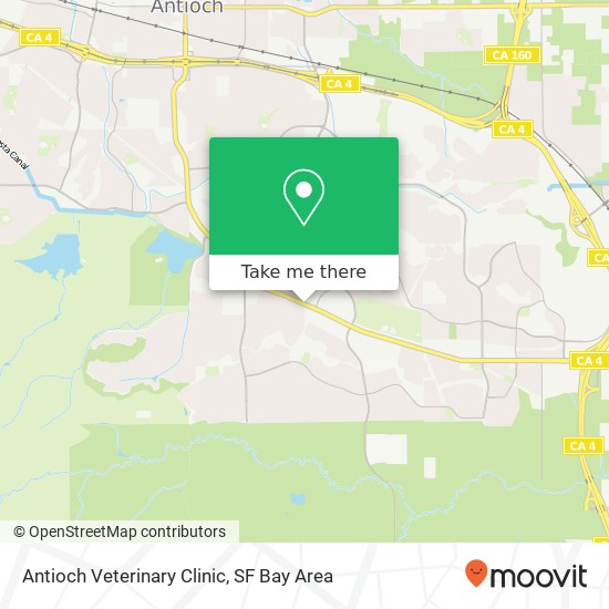 Antioch Veterinary Clinic map