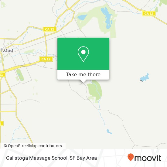 Calistoga Massage School map