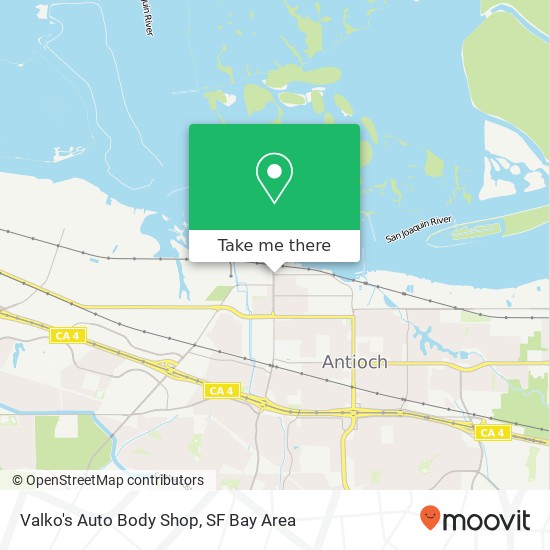 Mapa de Valko's Auto Body Shop