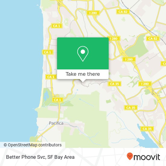 Mapa de Better Phone Svc