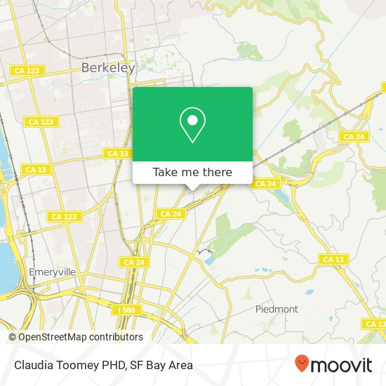 Mapa de Claudia Toomey PHD