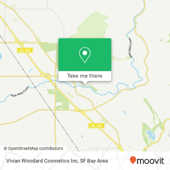 Vivian Woodard Cosmetics Inc map