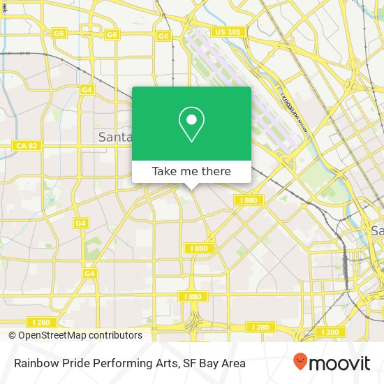 Rainbow Pride Performing Arts map