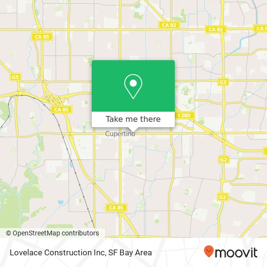 Lovelace Construction Inc map