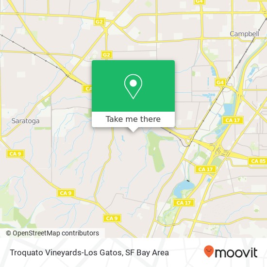 Troquato Vineyards-Los Gatos map