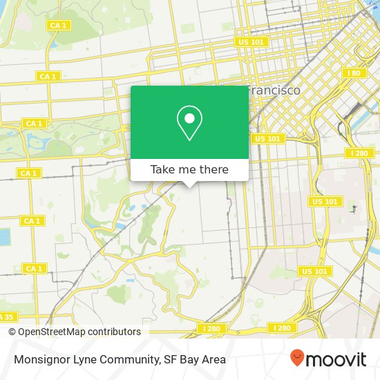 Monsignor Lyne Community map