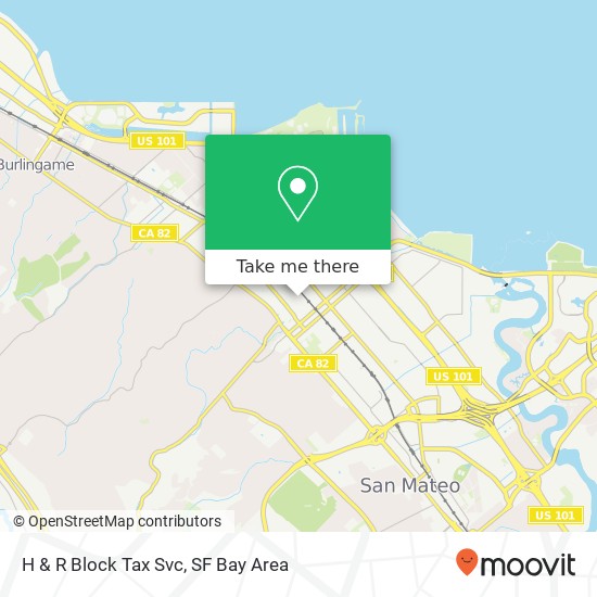 H & R Block Tax Svc map