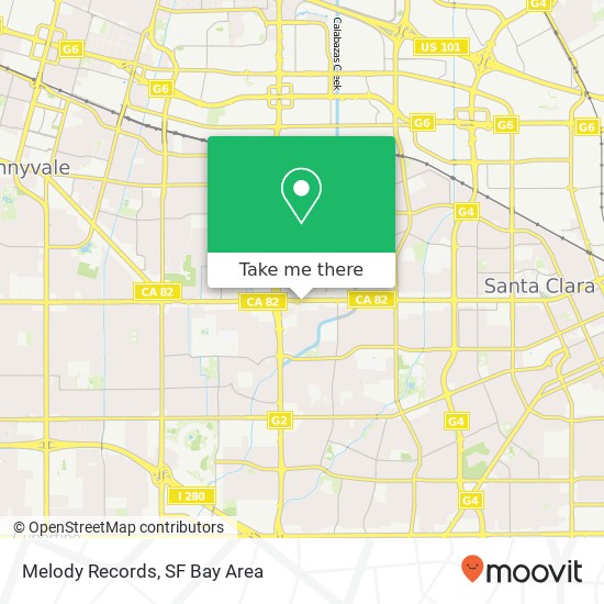 Mapa de Melody Records