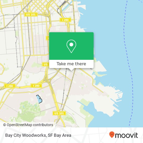 Mapa de Bay City Woodworks