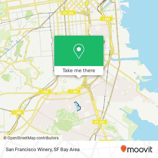 San Francisco Winery map