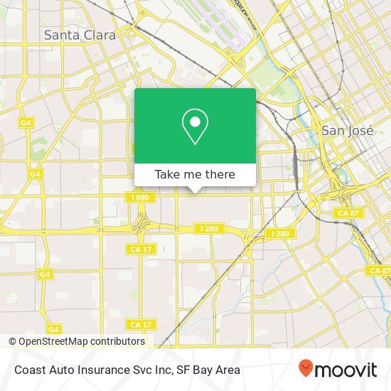 Mapa de Coast Auto Insurance Svc Inc