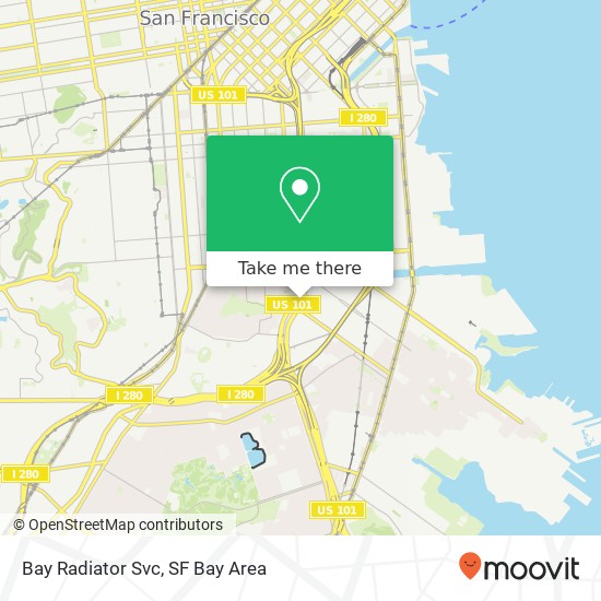 Bay Radiator Svc map