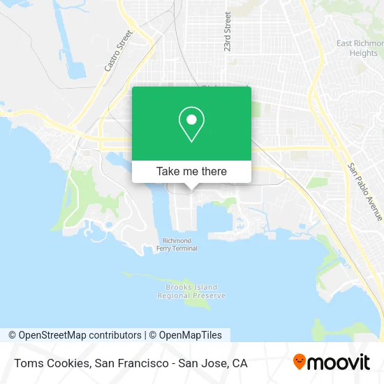 Mapa de Toms Cookies
