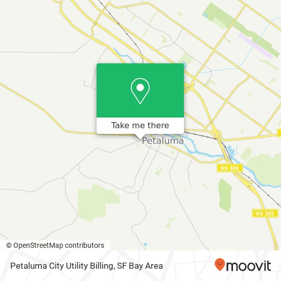 Mapa de Petaluma City Utility Billing