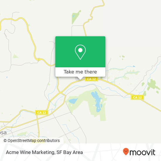 Acme Wine Marketing map