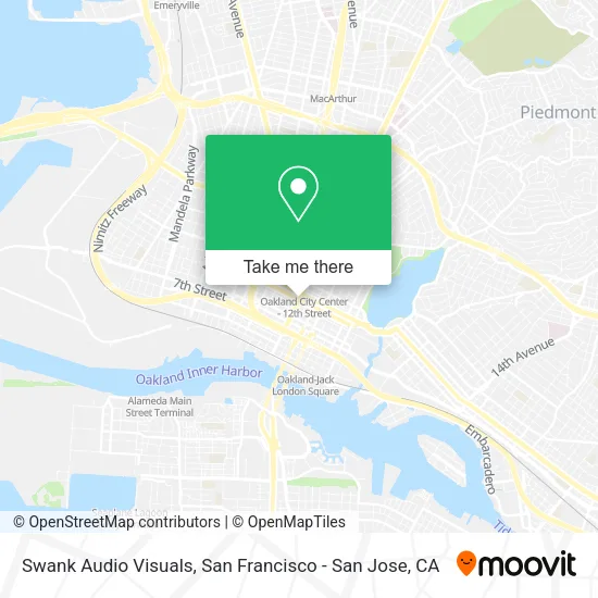 Mapa de Swank Audio Visuals
