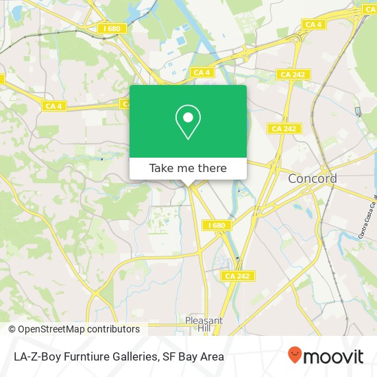 LA-Z-Boy Furntiure Galleries map