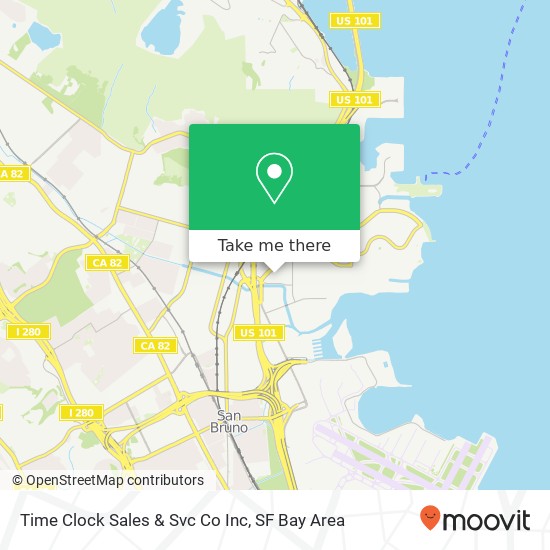 Time Clock Sales & Svc Co Inc map