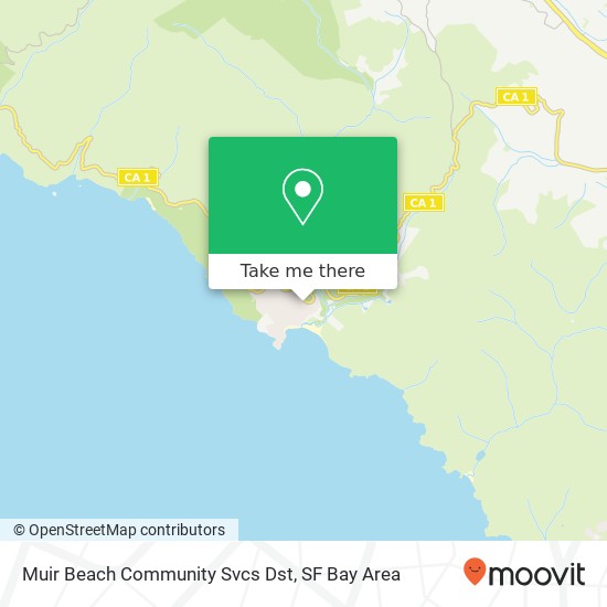 Muir Beach Community Svcs Dst map