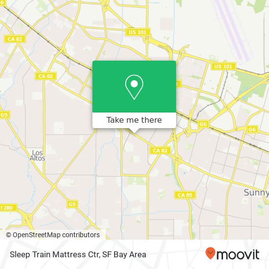 Mapa de Sleep Train Mattress Ctr