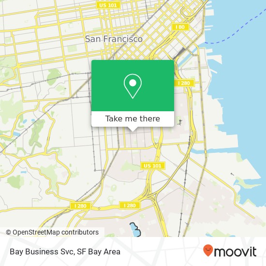 Bay Business Svc map