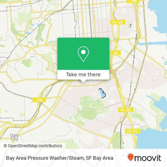 Mapa de Bay Area Pressure Washer/Steam