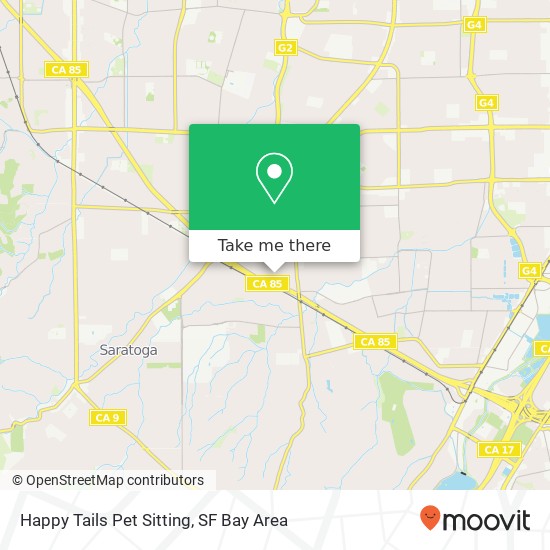 Happy Tails Pet Sitting map