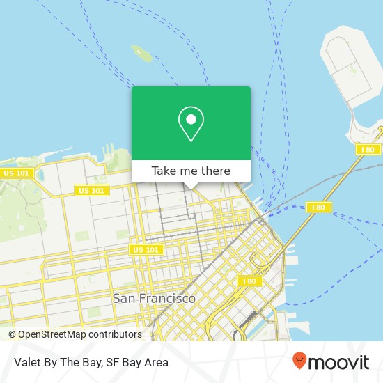 Valet By The Bay map