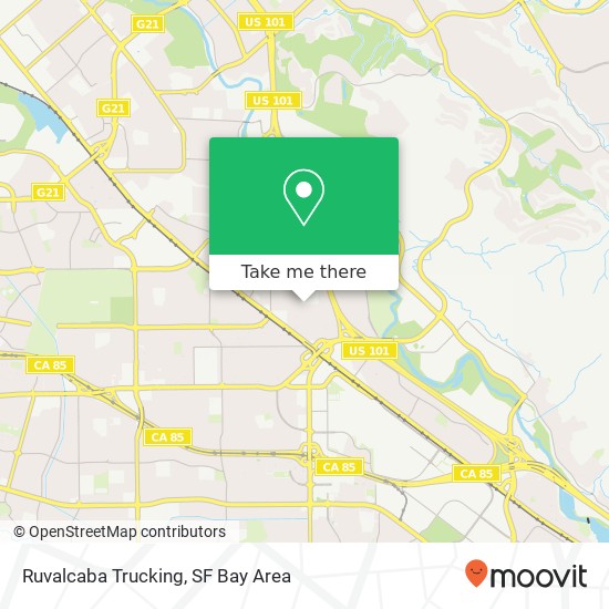 Ruvalcaba Trucking map