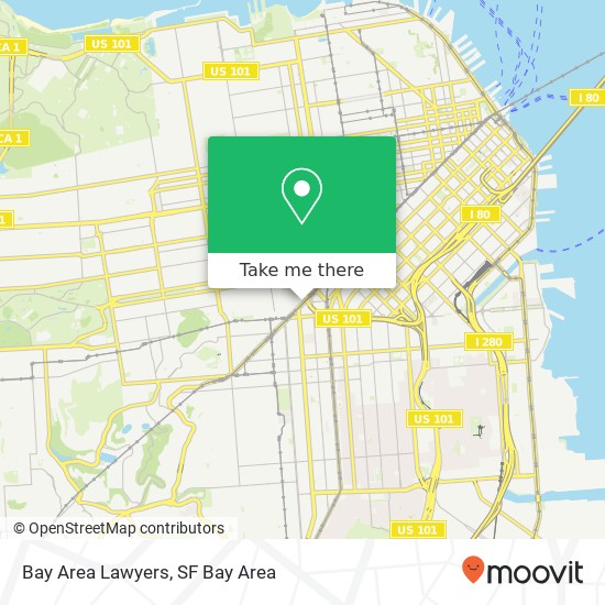 Bay Area Lawyers map