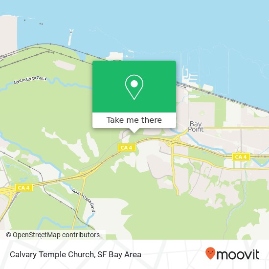 Calvary Temple Church map