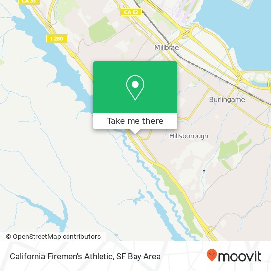 California Firemen's Athletic map