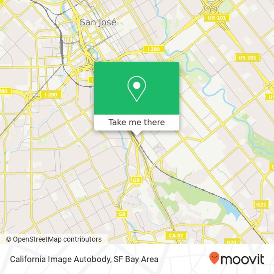 Mapa de California Image Autobody