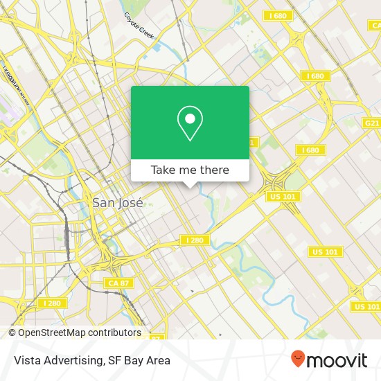 Vista Advertising map