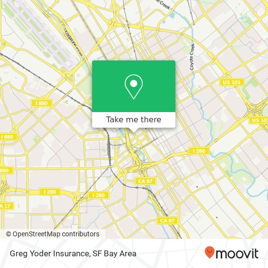 Greg Yoder Insurance map