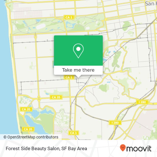 Forest Side Beauty Salon map