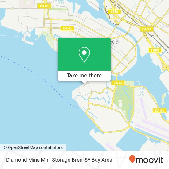 Mapa de Diamond Mine Mini Storage Bren