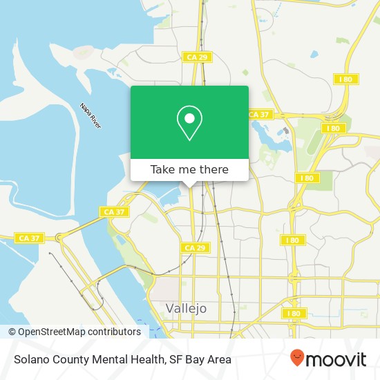 Mapa de Solano County Mental Health