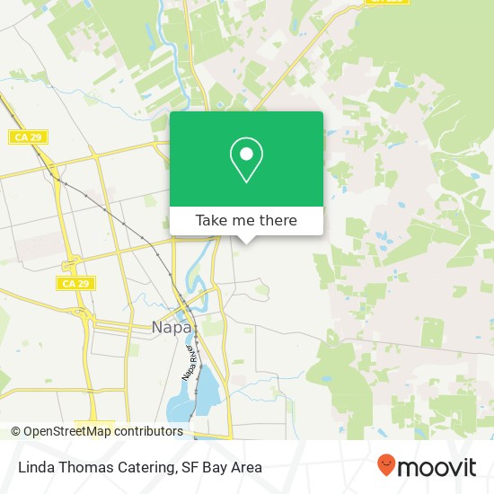 Linda Thomas Catering map