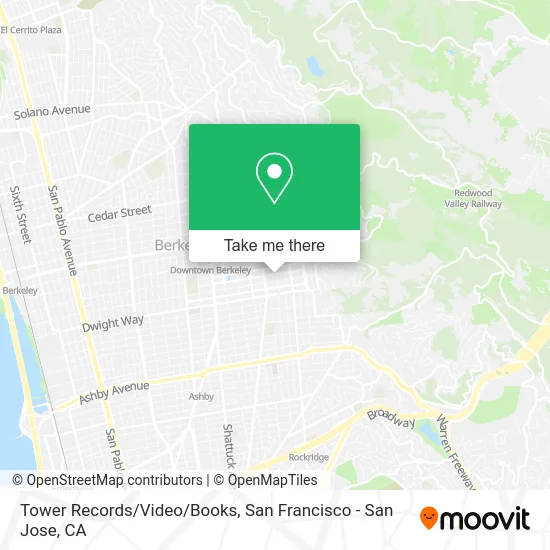 Tower Records/Video/Books map