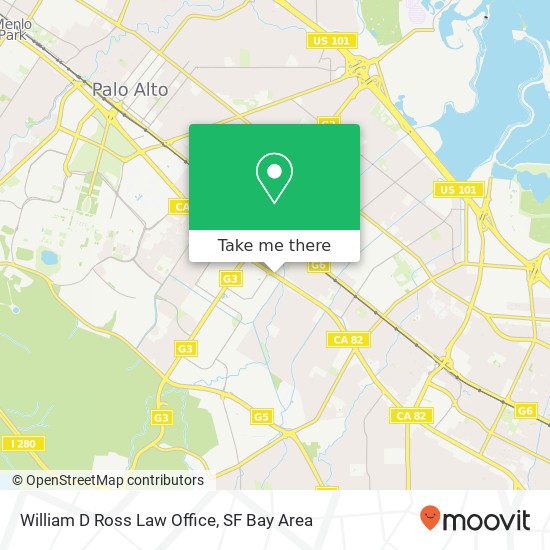 Mapa de William D Ross Law Office