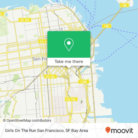 Girls On The Run San Francisco map
