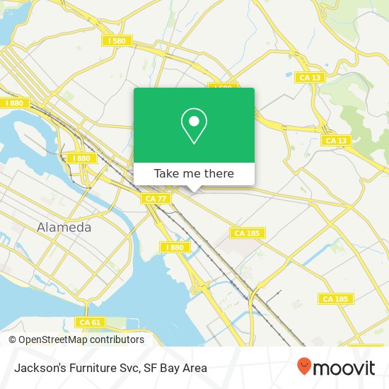 Jackson's Furniture Svc map