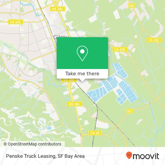 Mapa de Penske Truck Leasing